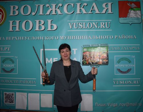 Алефтина Саттарова стала счастливым обладателем набора для шашлыка